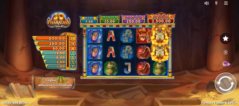 10 pharaos slot screenshot