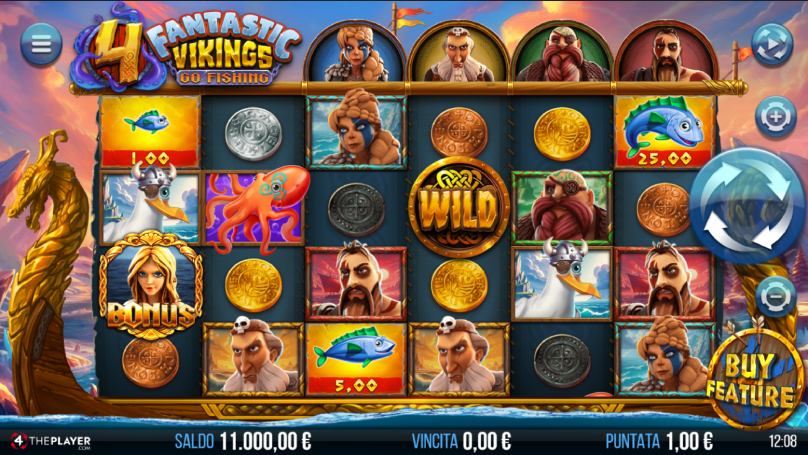 4 fantastic vikings go fishing screenshot slot