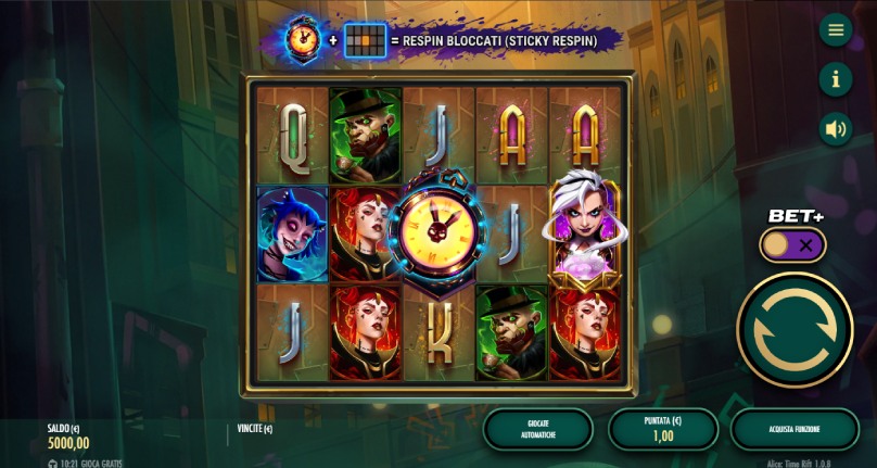 alice time rift slot screenshot