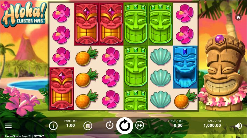 aloha cluster pays screenshot