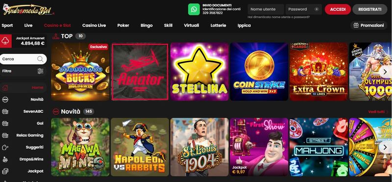 andromeda casino screenshot it
