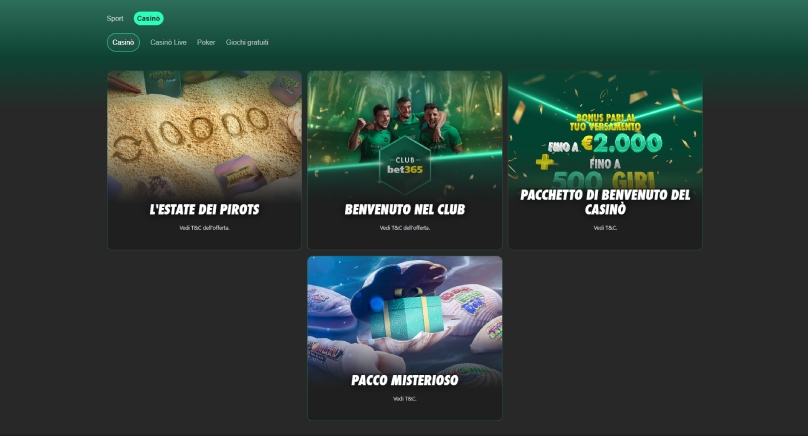 bet 365 bonus utenti iscritti screenshot