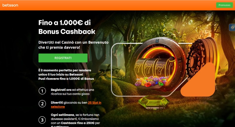 betsson bonus welcome screenshot