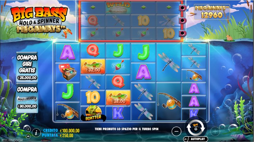 big bass hold and spinner megaways screenshot