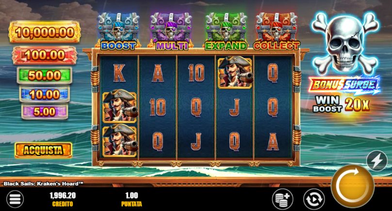 black sails krafens hoard slot screenshot