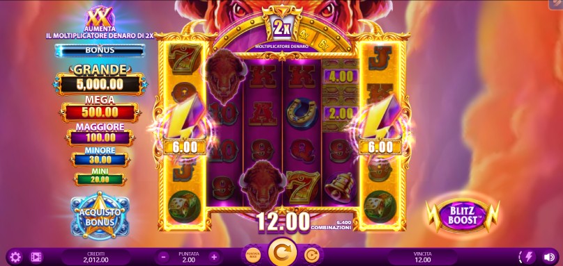 blazing bison gold blitz double x screenshot