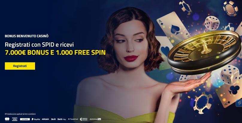 bonus benvenuto admiralbet