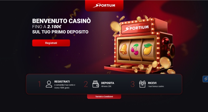 bonus benvenuto sportium screenshot