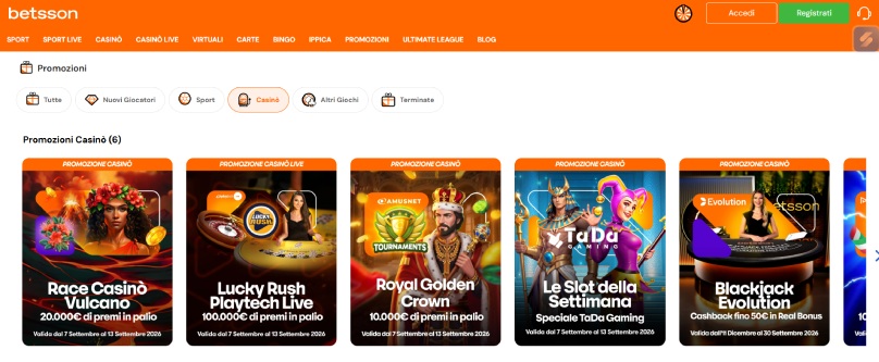 bonus iscritti betsson bis