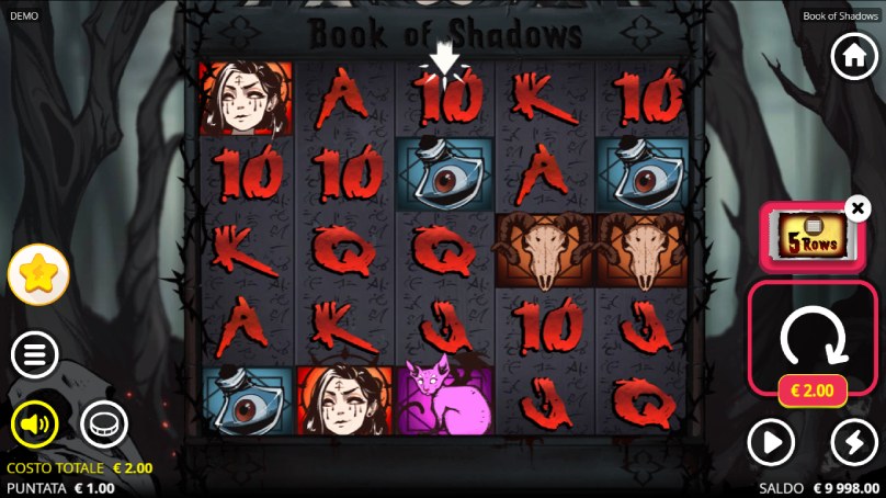 book of shadows slot screenshot