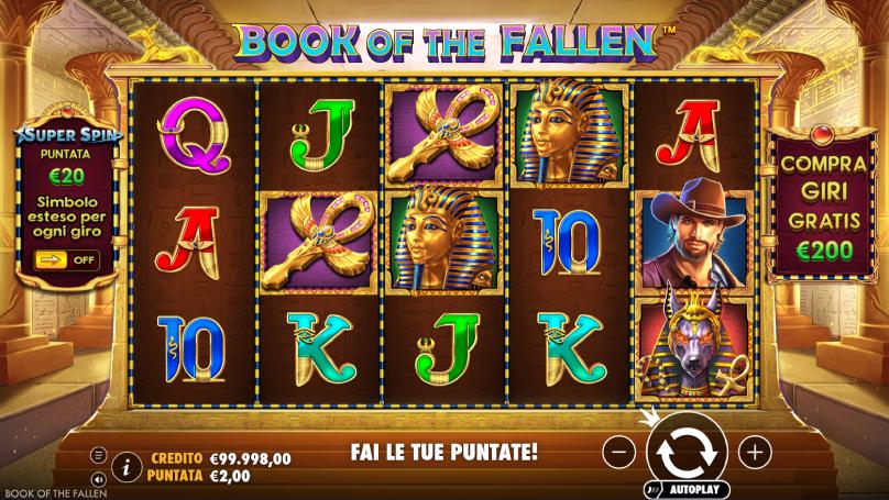 book of the fallen slot screenshot