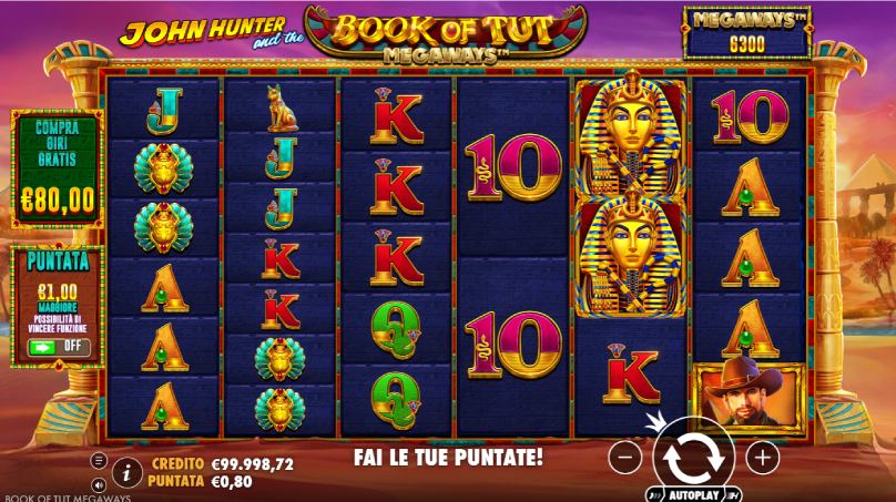book of tut megaways slot screenshot
