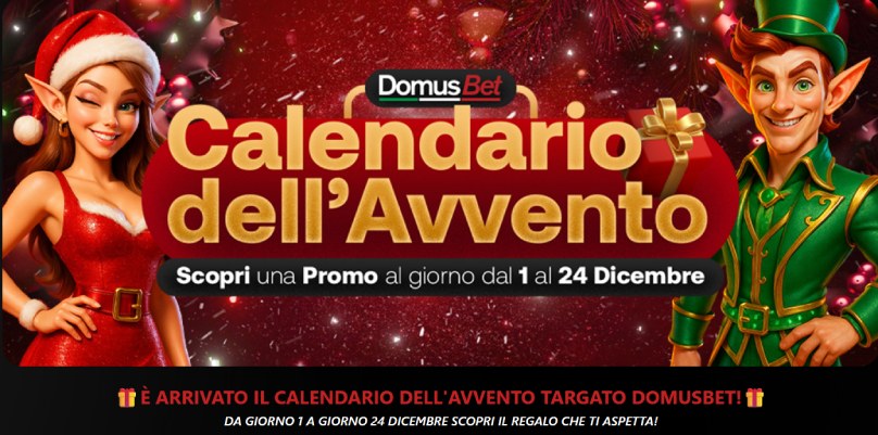 calendario avvento domusbet