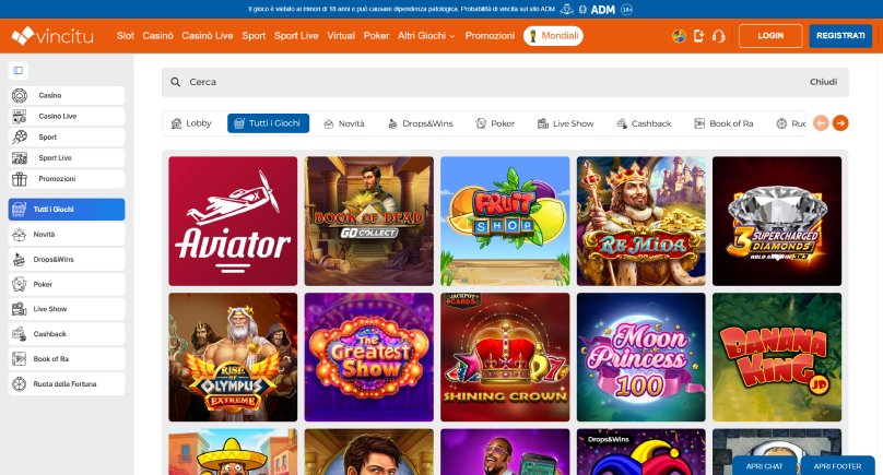 casino nuovo vincitu screenshot nuovo