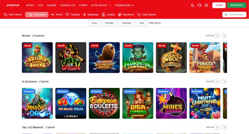 casino screenshot sportium