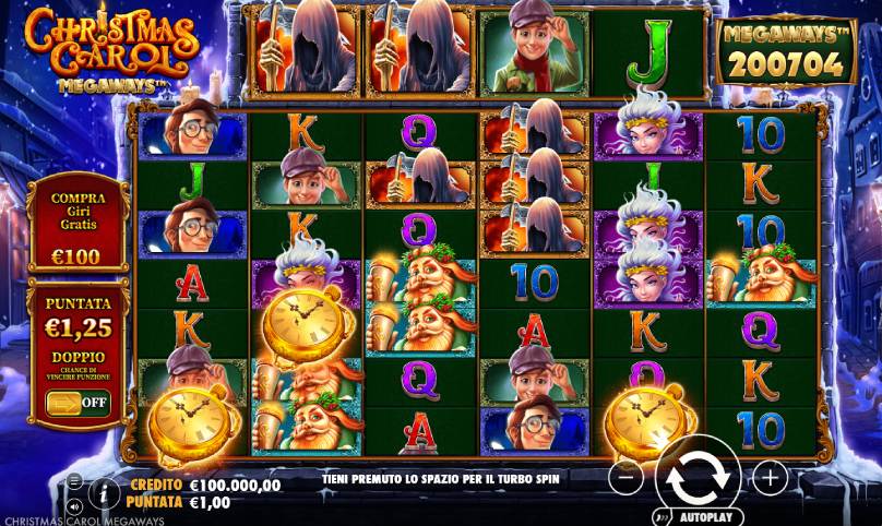 christmas carol megaways screenshot