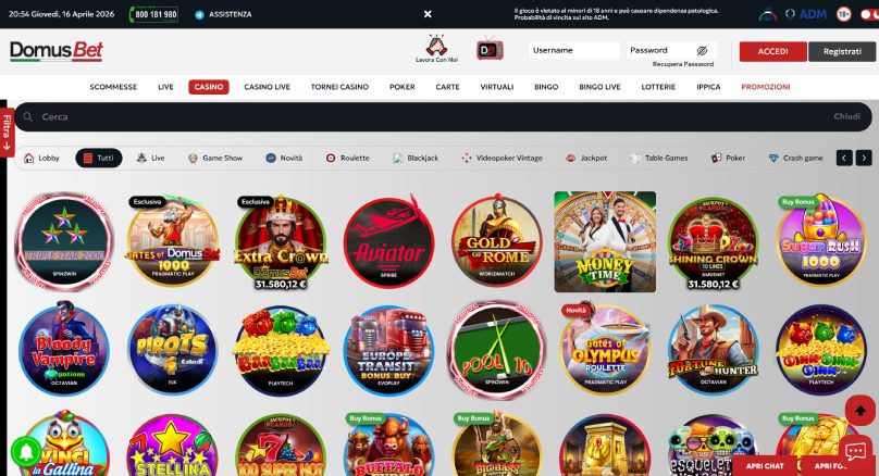 domusbet slot screenshot bis