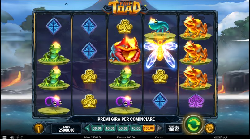 fire toad slot screenshot