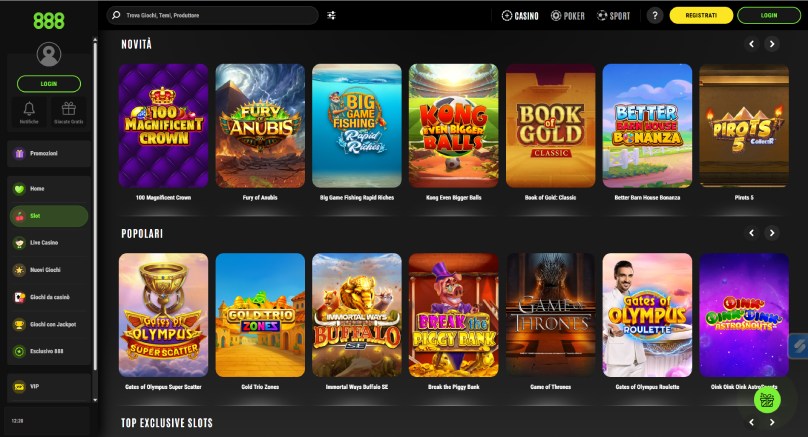 giochi 888 casino screenshot