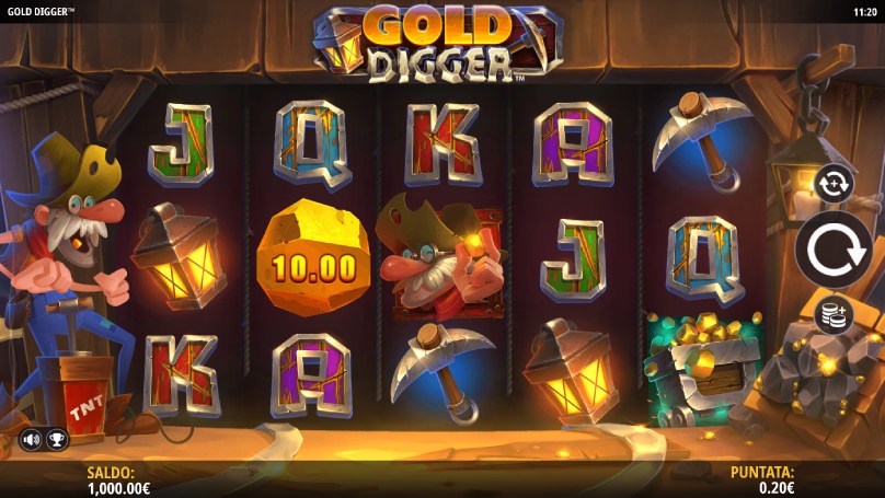 gold digger slot screenshot