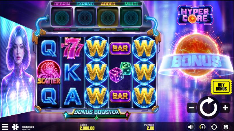 hyper core slot screenshot