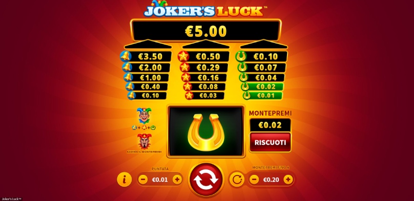 joker s luck slot 1 cent
