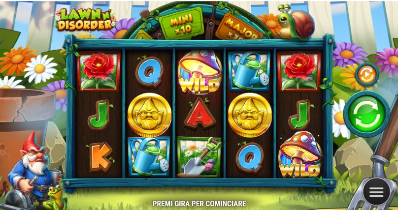 lawn n disorder slot screenshot