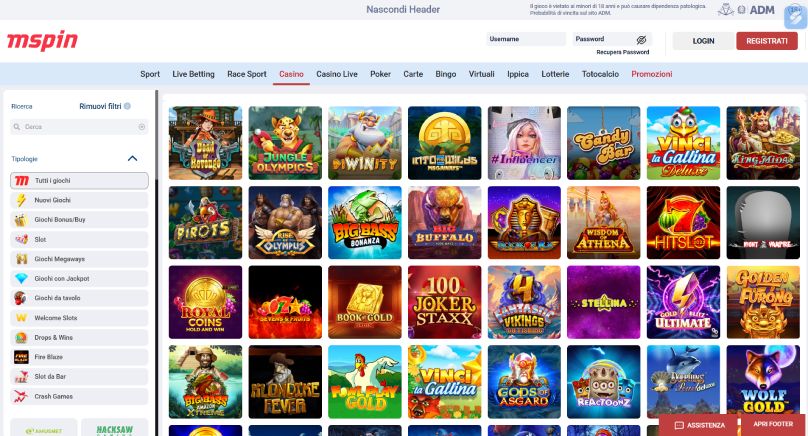 marathonbet giochi bis screenshot