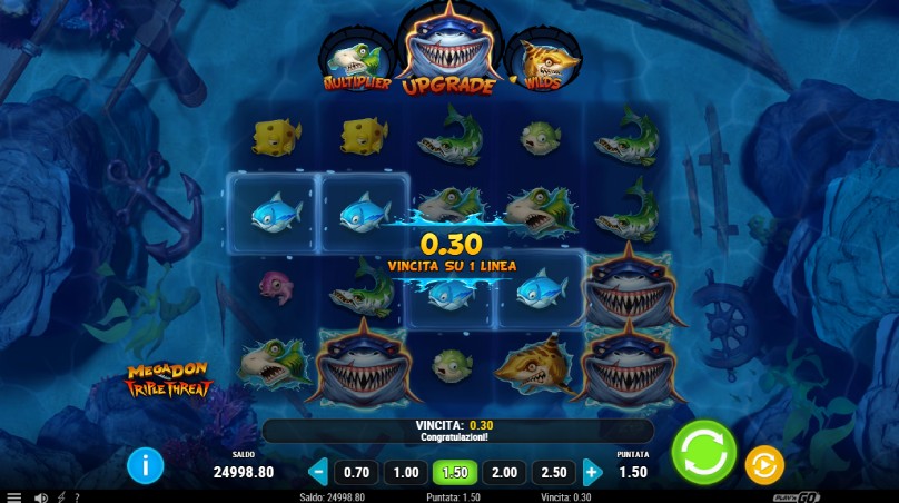 megadon triple threat slot screenshot
