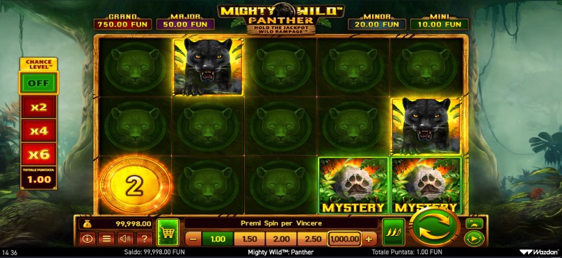 mighty wild panther slot screenshot