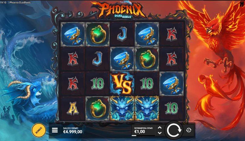 phoenix duel reels slot screenshot