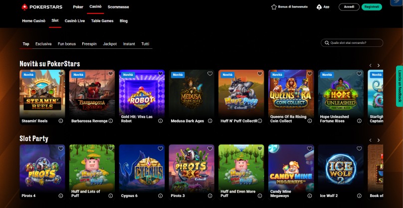pokerstars slot screenshot