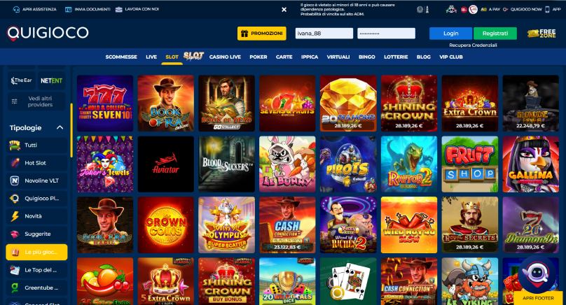 quigioco slot screenshot bis