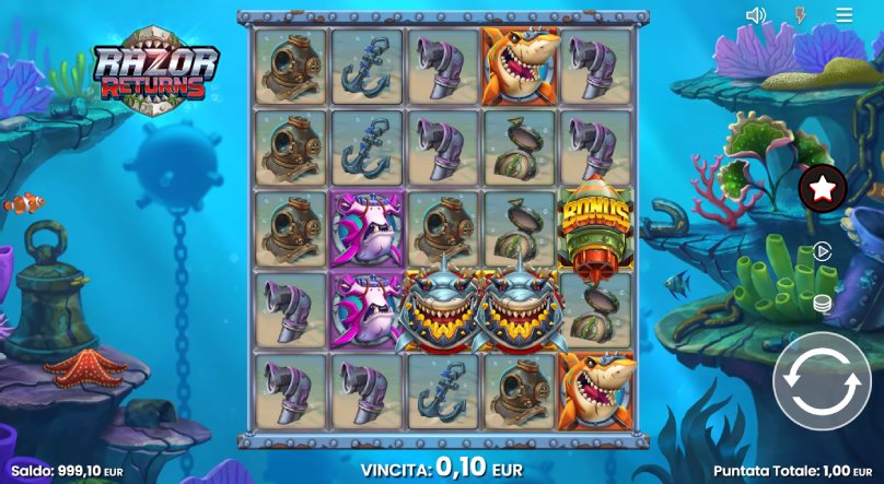 razur returns slot screenshot