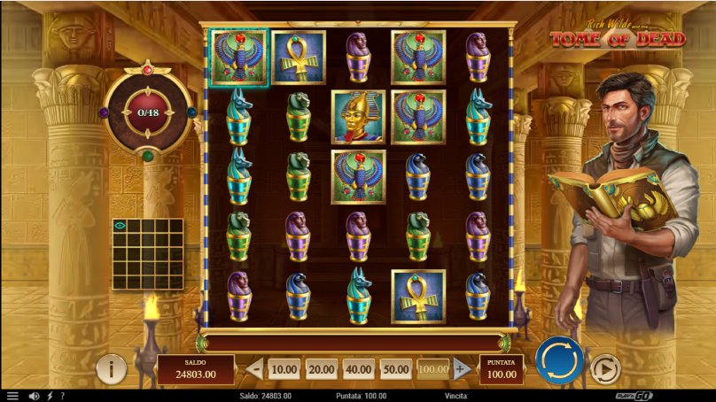 rich wild and the tome of dead slot screenshot