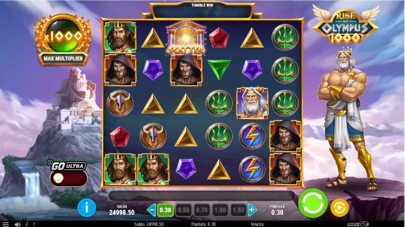 rise of olympus 1000 slot screenshot