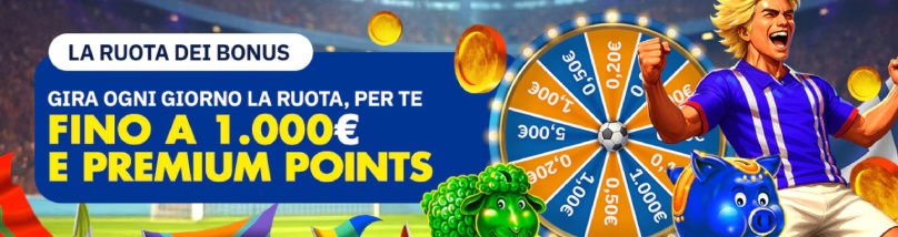 ruota dei bonus lottomatica new