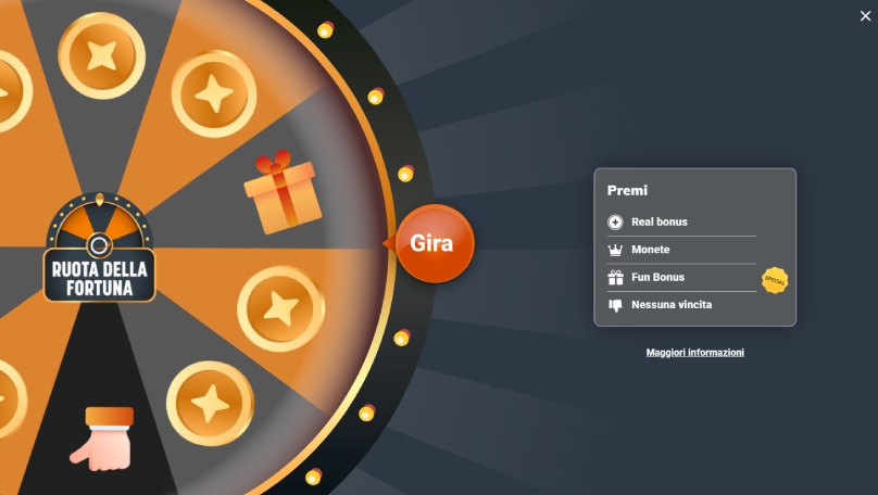 ruota della fortuna nuova snai