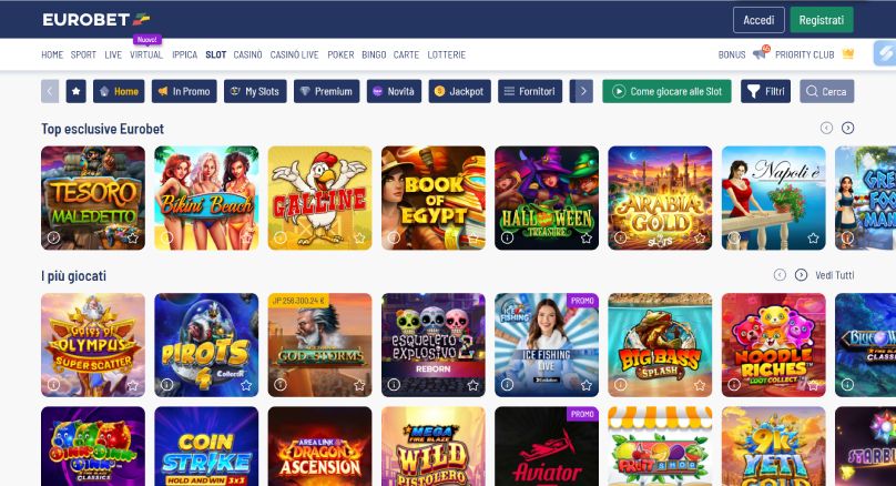 slot catalogo eurobet screenshot