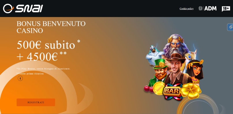 snai casino welcome bonus