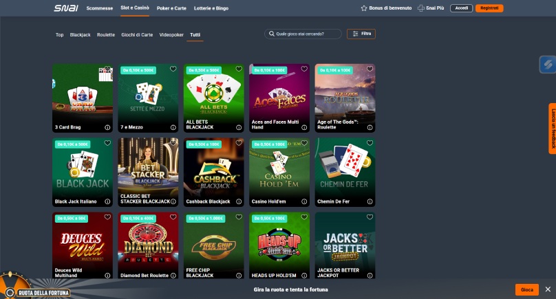 snai giochi screenshot