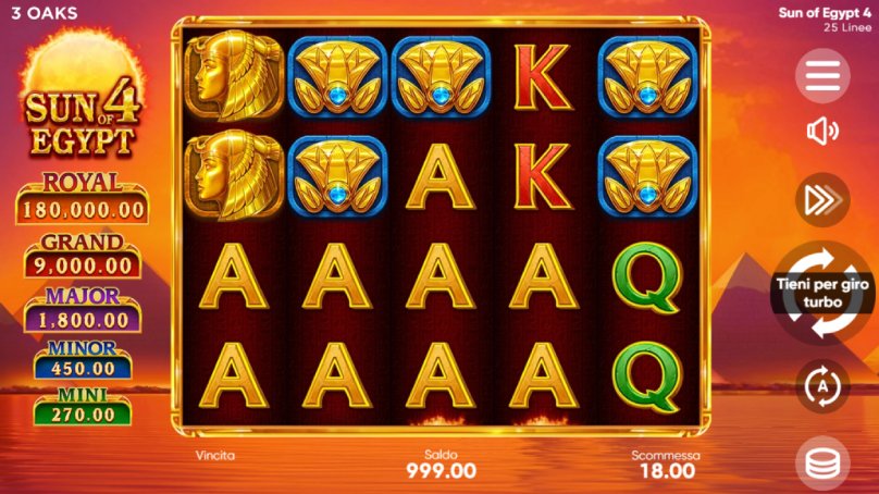 sun of egypt 4 slot screenshot