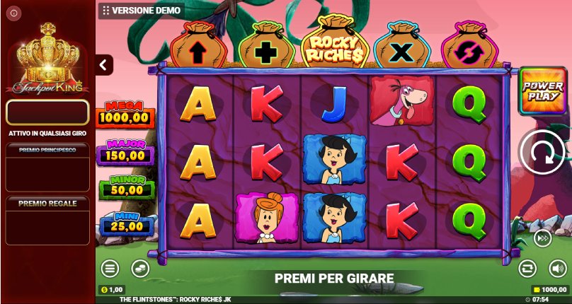 the flienstone rocky riches slot