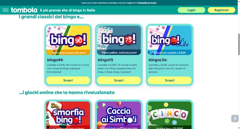 tombola bingo