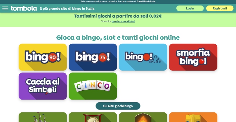 tombola it casino screenshot