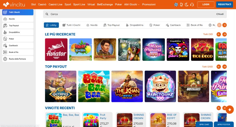 vincitu slot screenshot