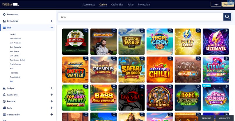 willial hill giochi screenshot