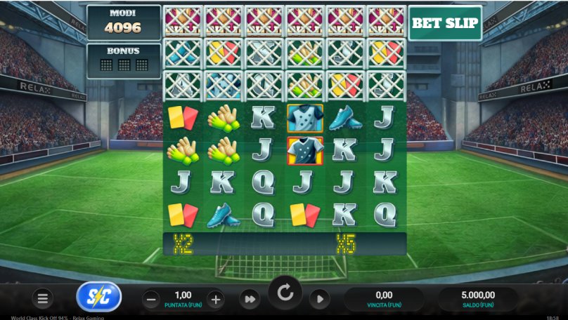 world class kick off slot buy bonus screenshot